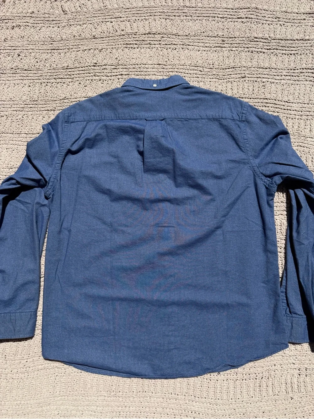 J. Crew Men's Oxford Long-Sleeve Button-Down Shirt in Deep Blue, Slim Fit